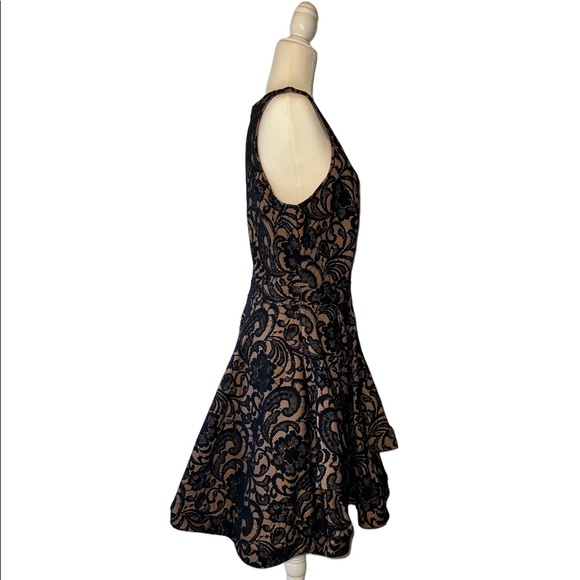 Symphony Plus Bridal/ Special Occasion Dress- Black Lace Trim, Flared Skirt- 1X - Picture 3 of 11